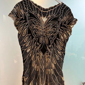 Free People Embroidered Butterfly Tunic
